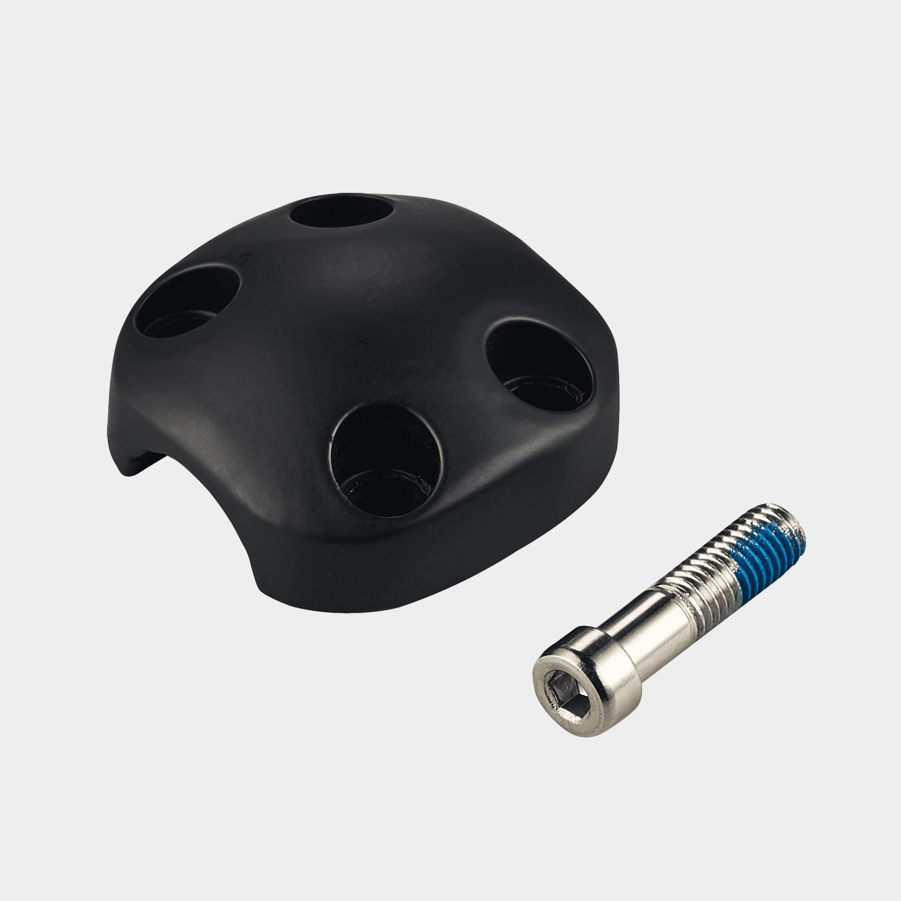 Micro Suspension Handle bar Cap with Screws: Black