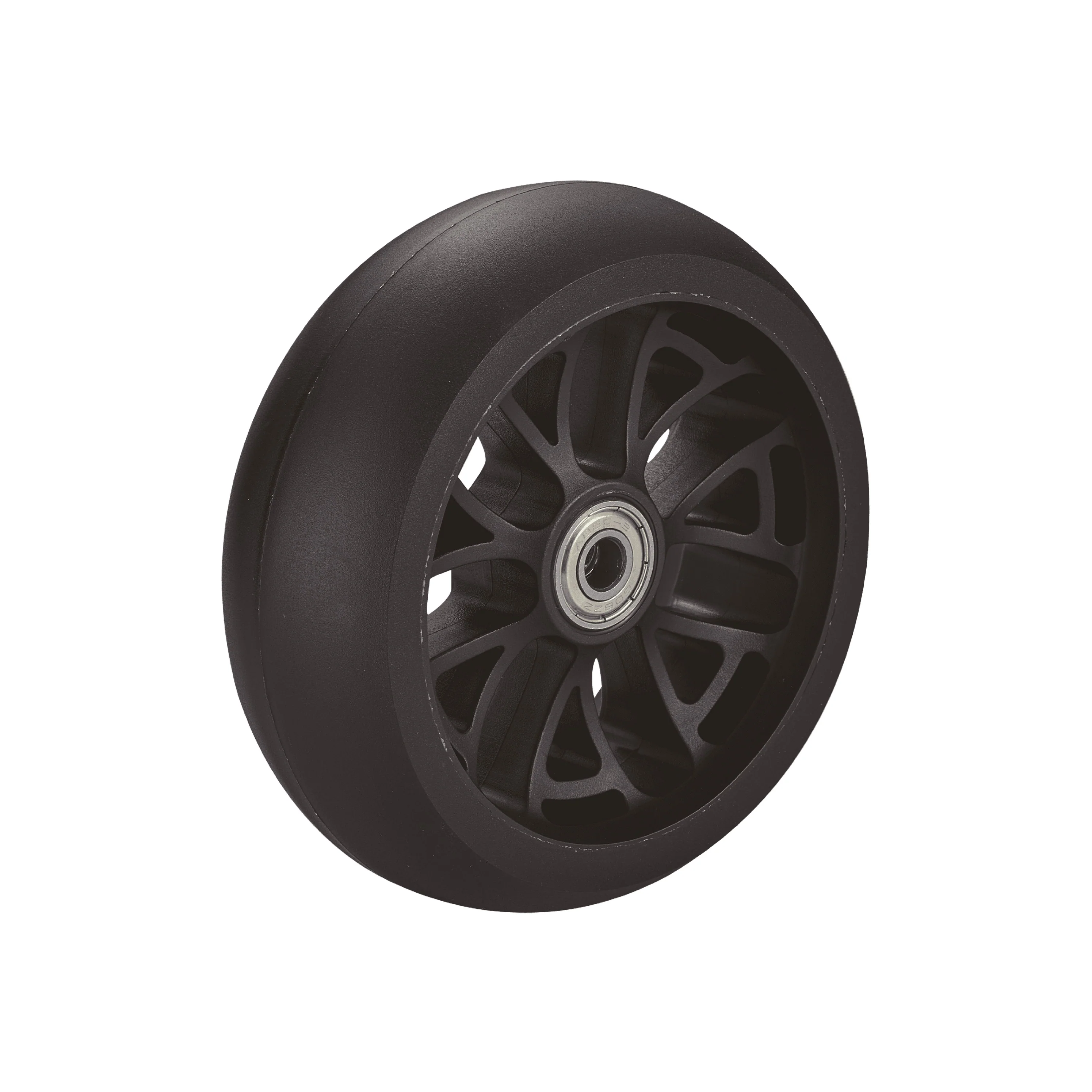 Maxi Micro Deluxe Pro Front Wheel: Black - Image 2