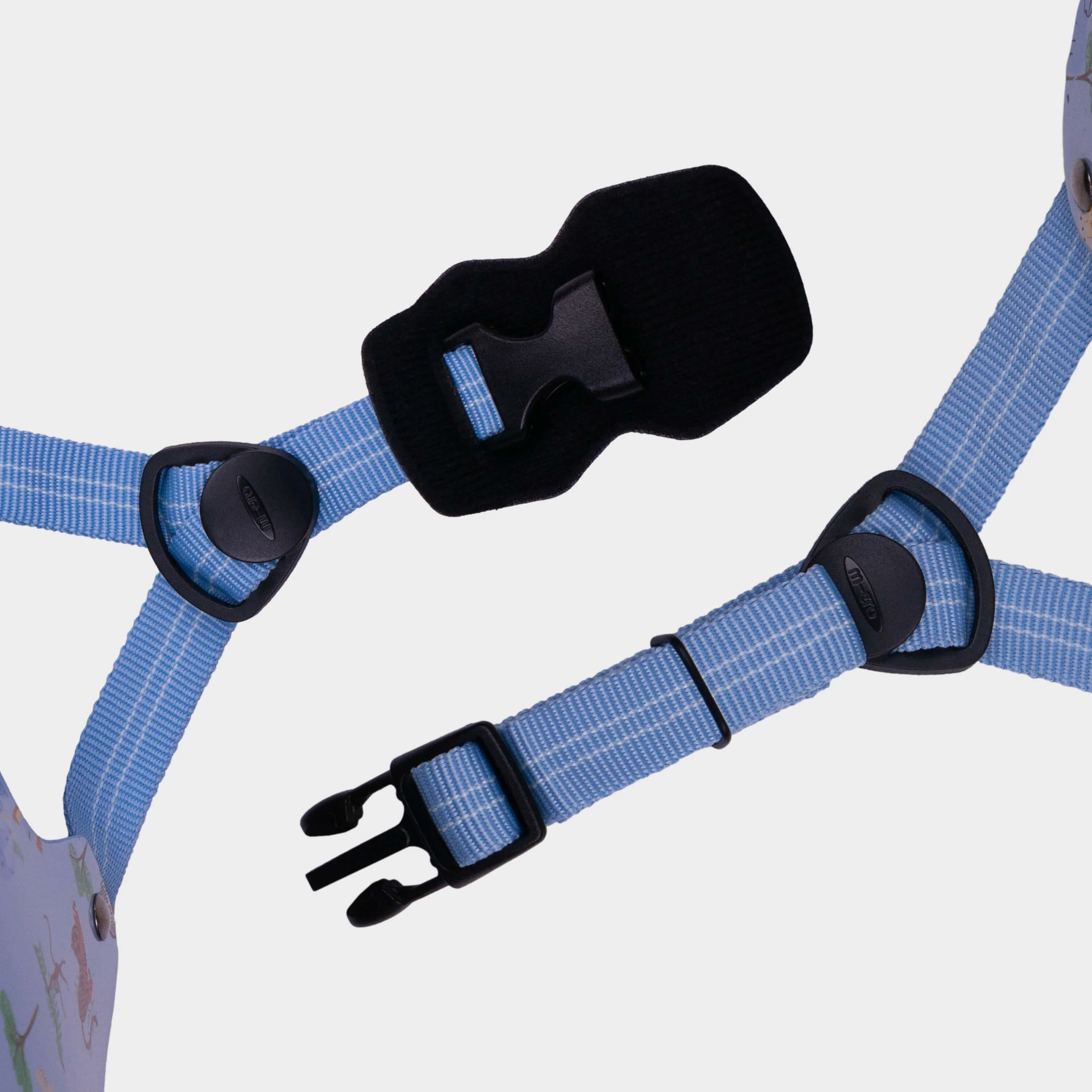 Printed Helmet For Bike and Scooters: Blue Safari - Image 7