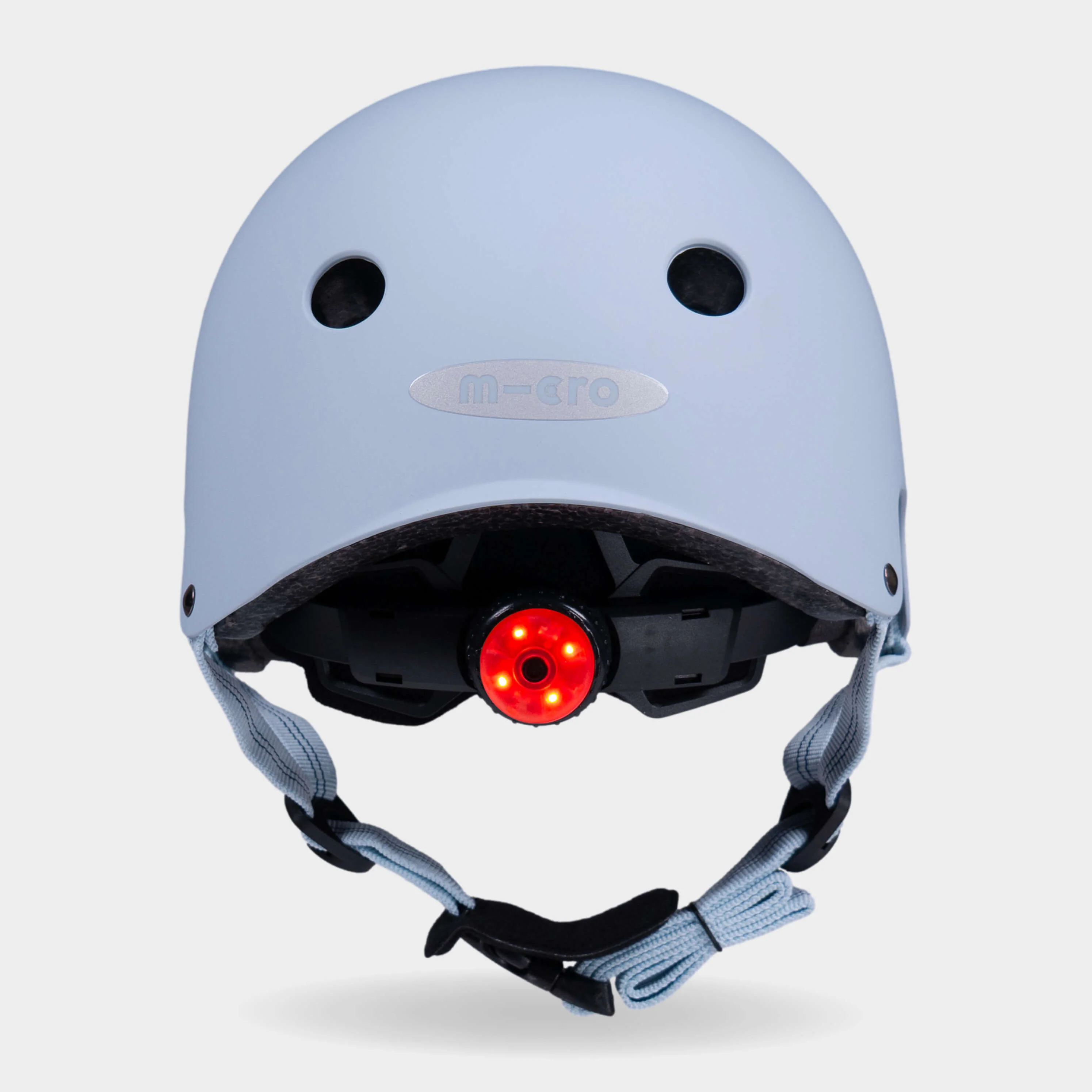 Plain Helmet for Bike and Scooters: Soft Blue - Image 2