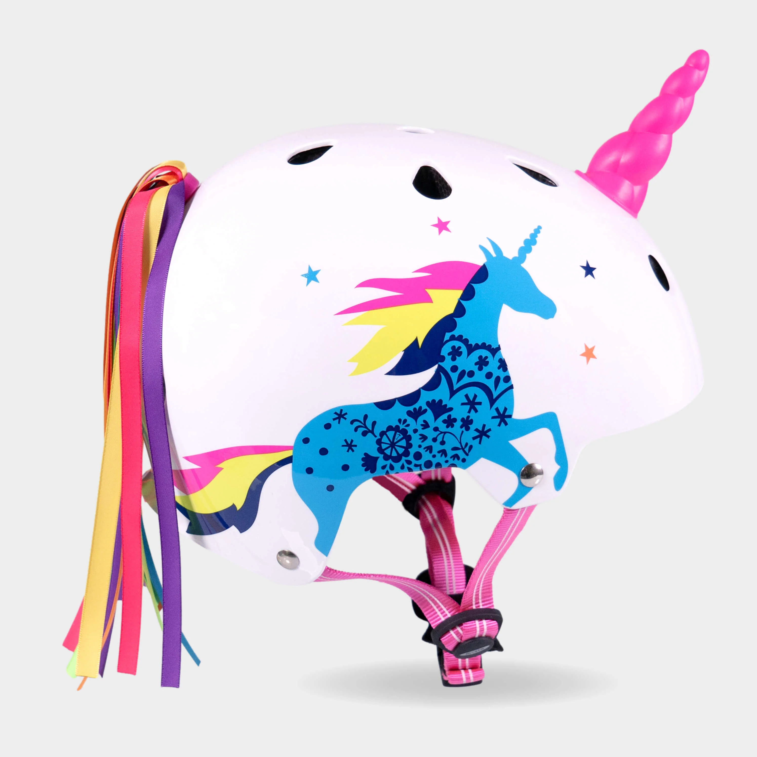 Printed 3D Helmet for Bike and Scooters: Unicorn - Image 5