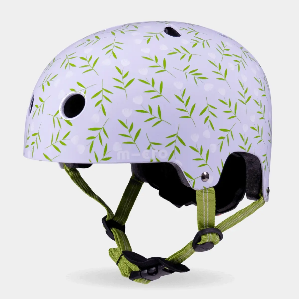 Printed Helmet For Bikes and Scooters: Blue Flower - Image 3