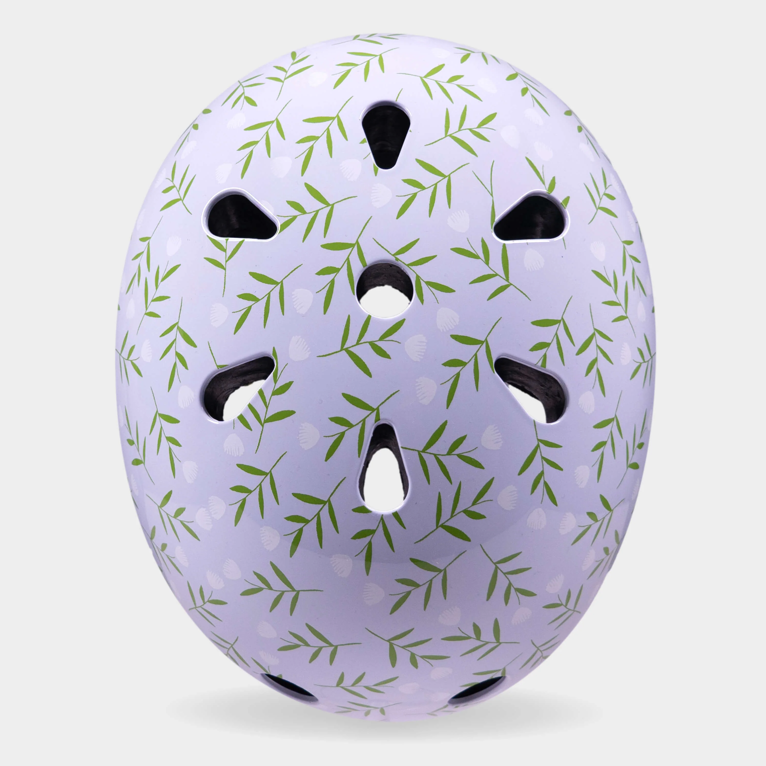 Printed Helmet For Bikes and Scooters: Blue Flower - Image 7