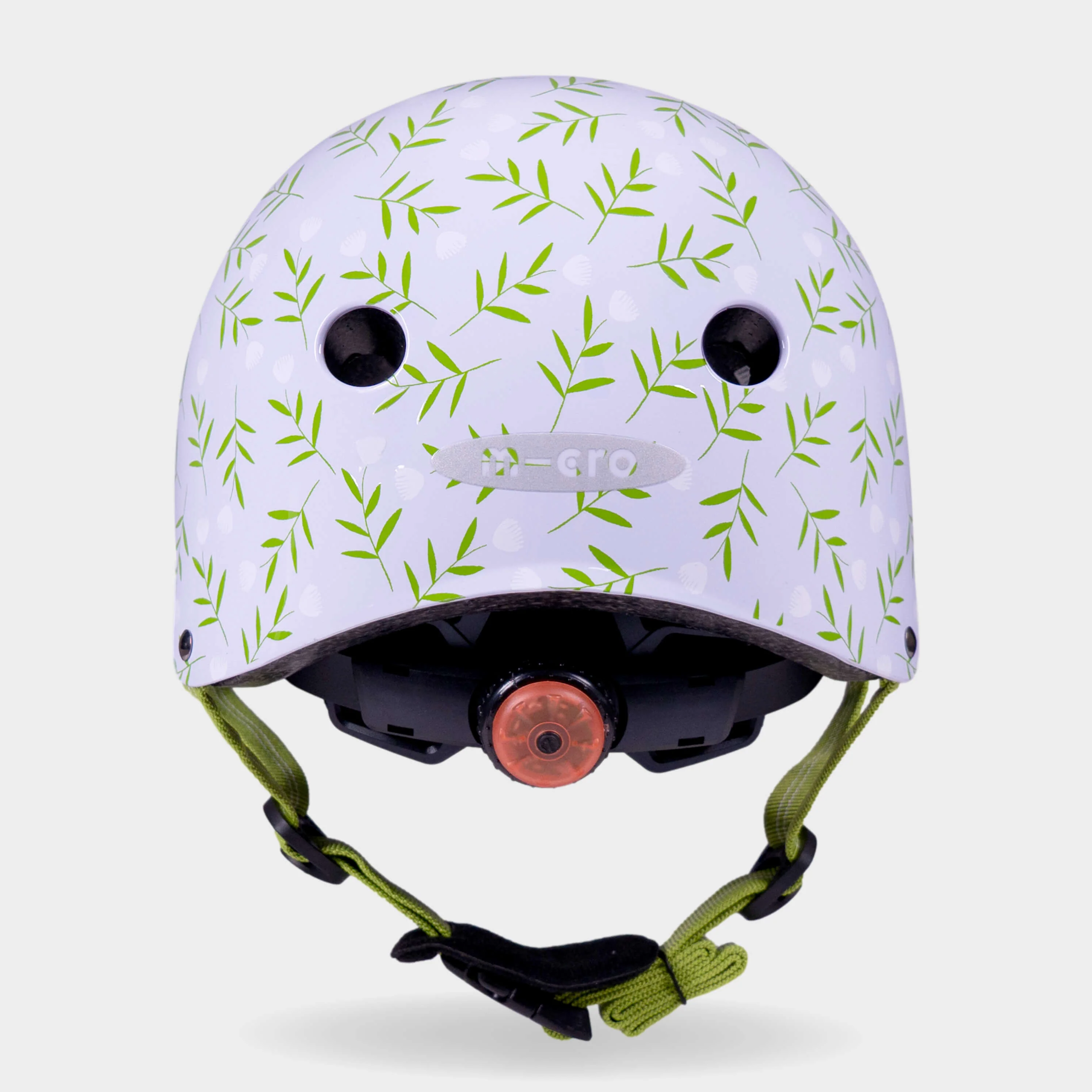 Printed Helmet For Bikes and Scooters: Blue Flower - Image 8