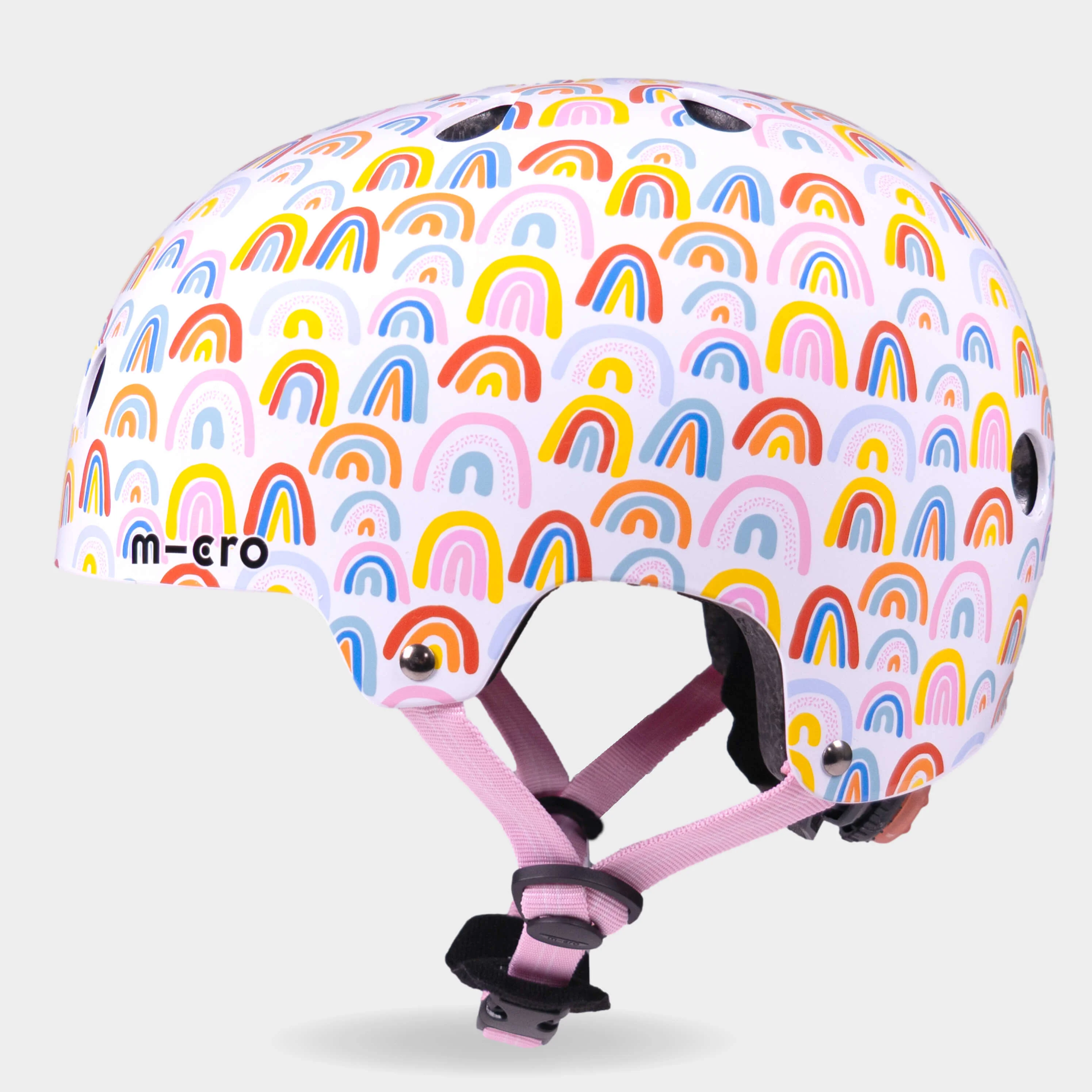 Printed Helmet For Bike and Scooters: Rainbow - Image 4