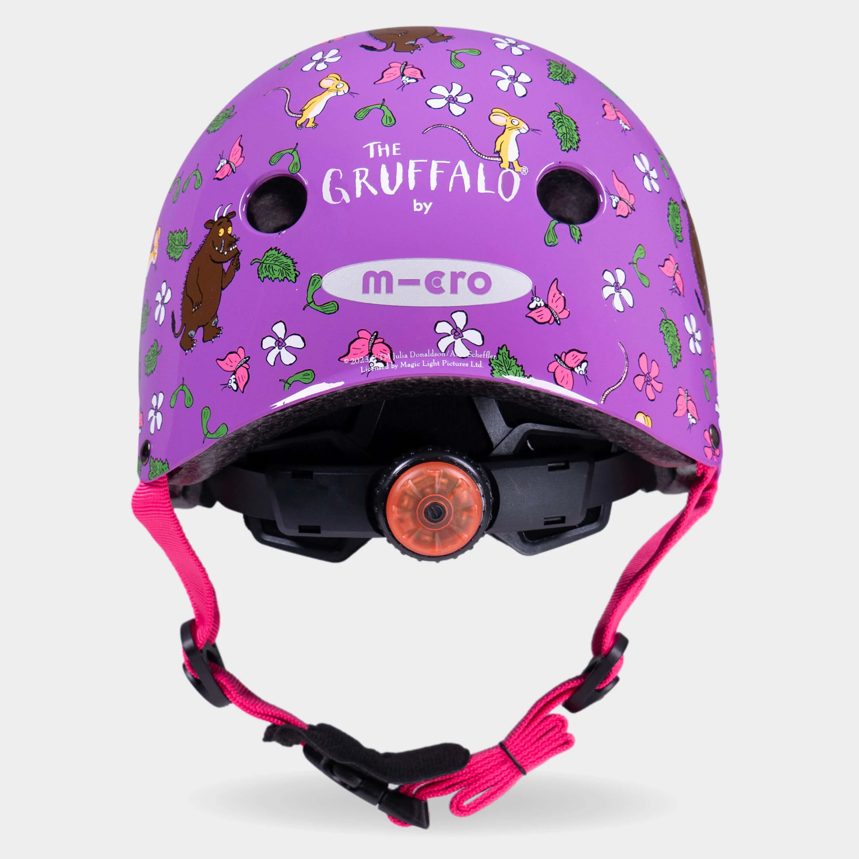 Printed Helmets for Bikes and Scooters: Gruffalo Purple - Image 9