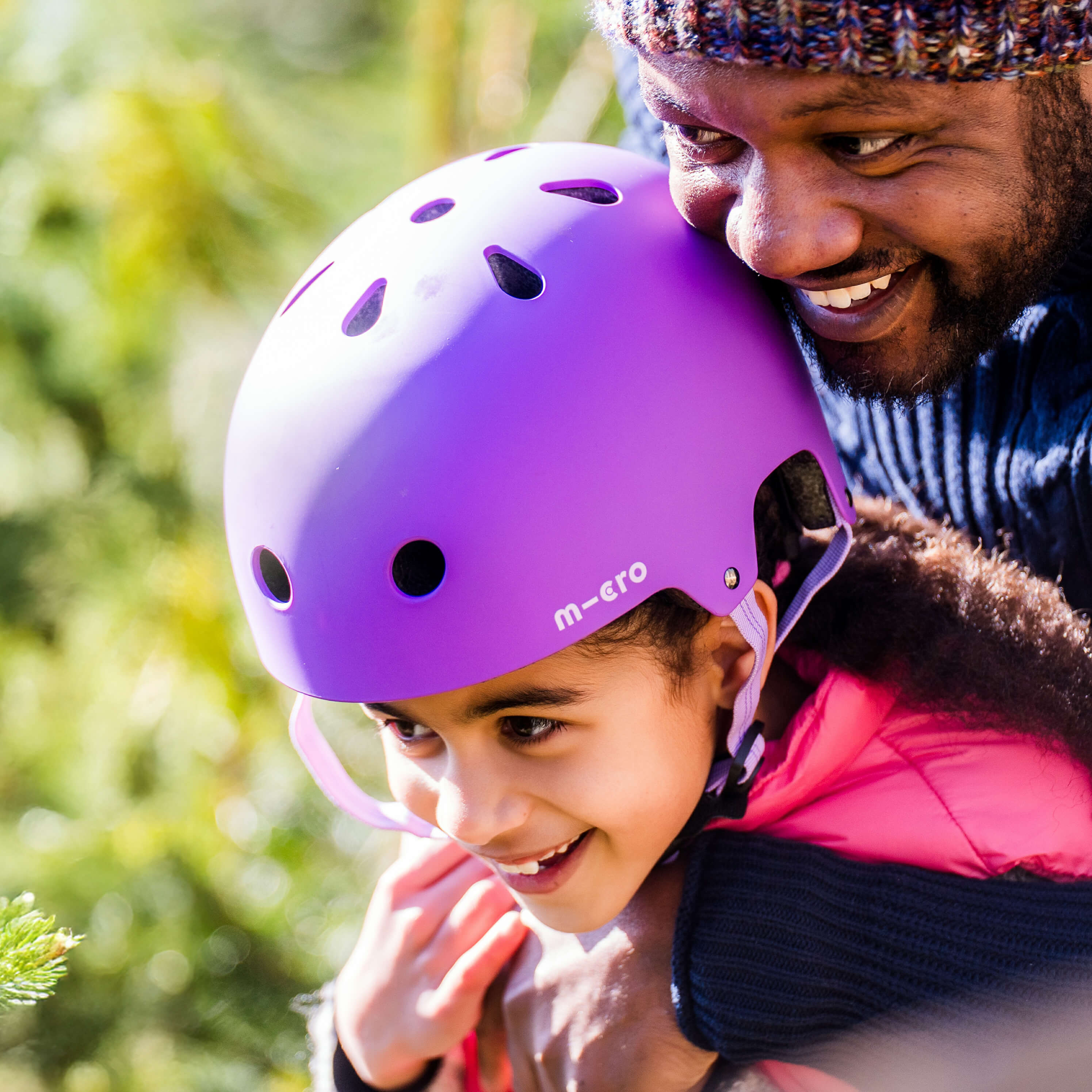 Plain Helmet for Bike and Scooters: Purple - Image 3