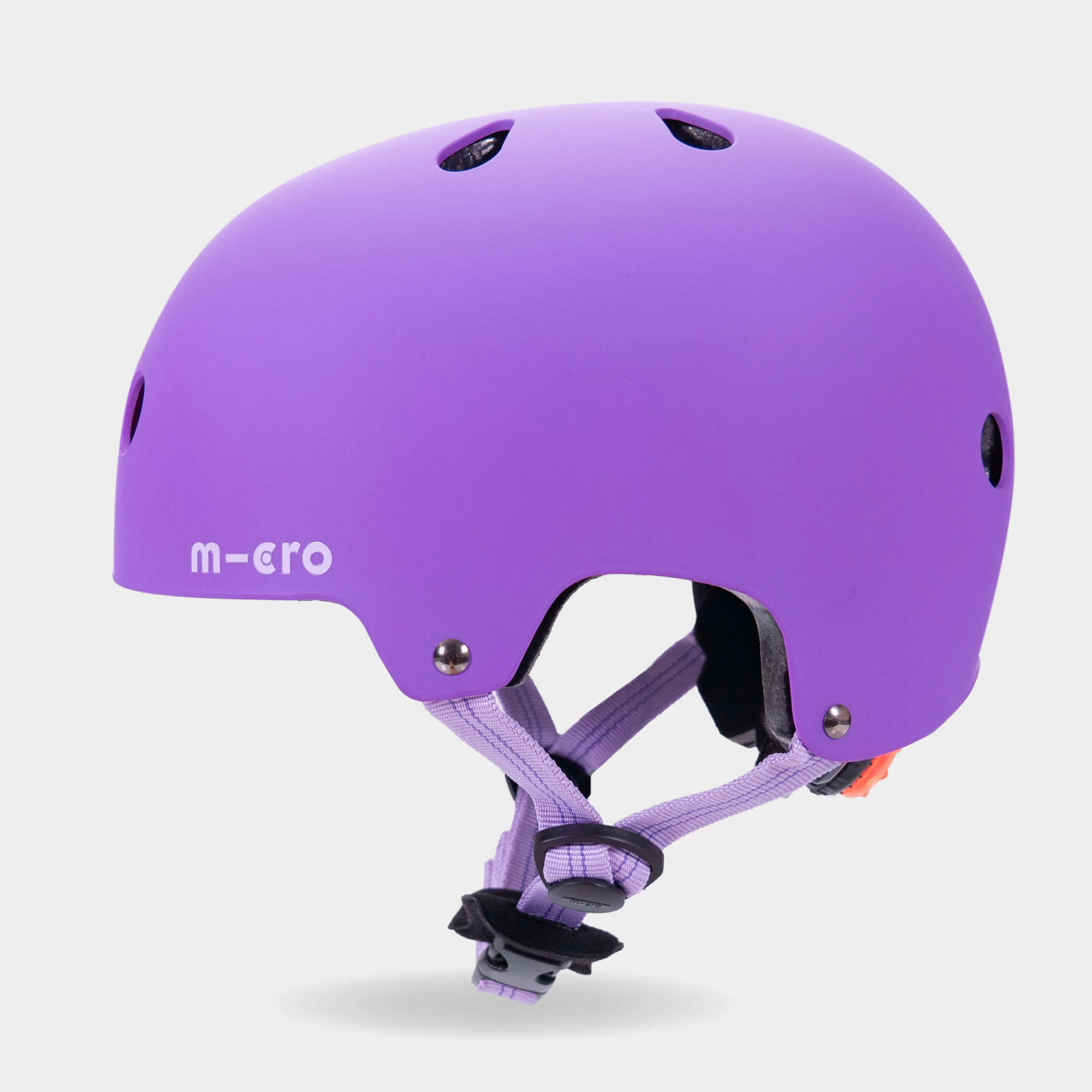Plain Helmet for Bike and Scooters: Purple - Image 4