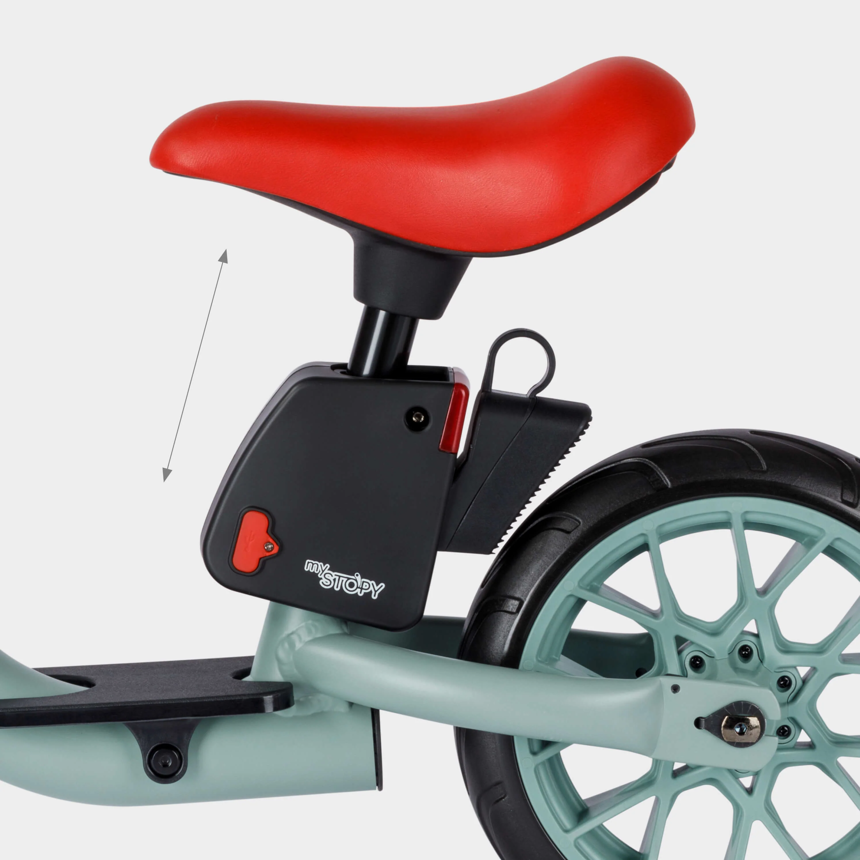 Micro Smart Balance Bike Porsche Edition: Metallic Green - Image 5