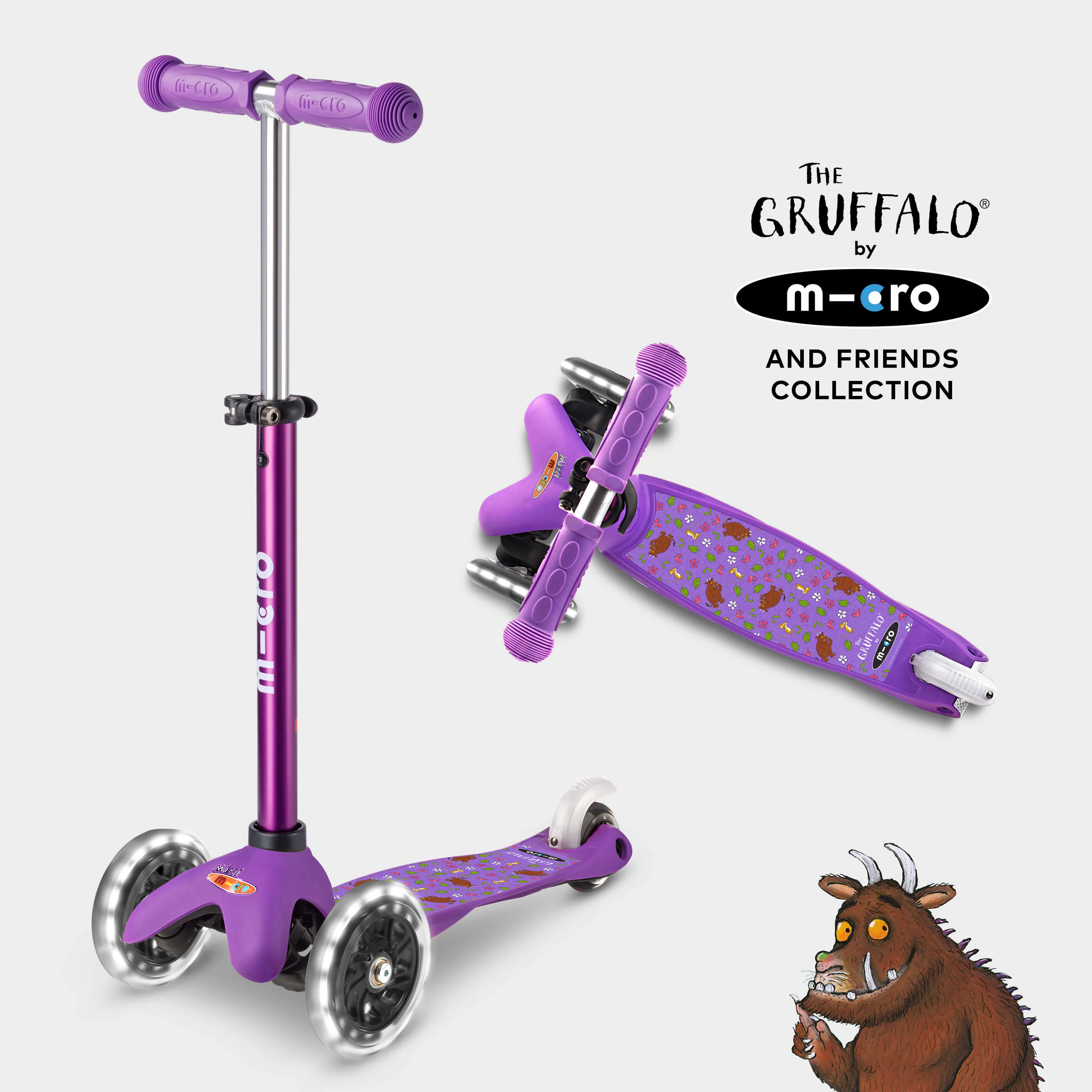 Mini Micro Deluxe LED Gruffalo and Friends Design: Purple - Image 10