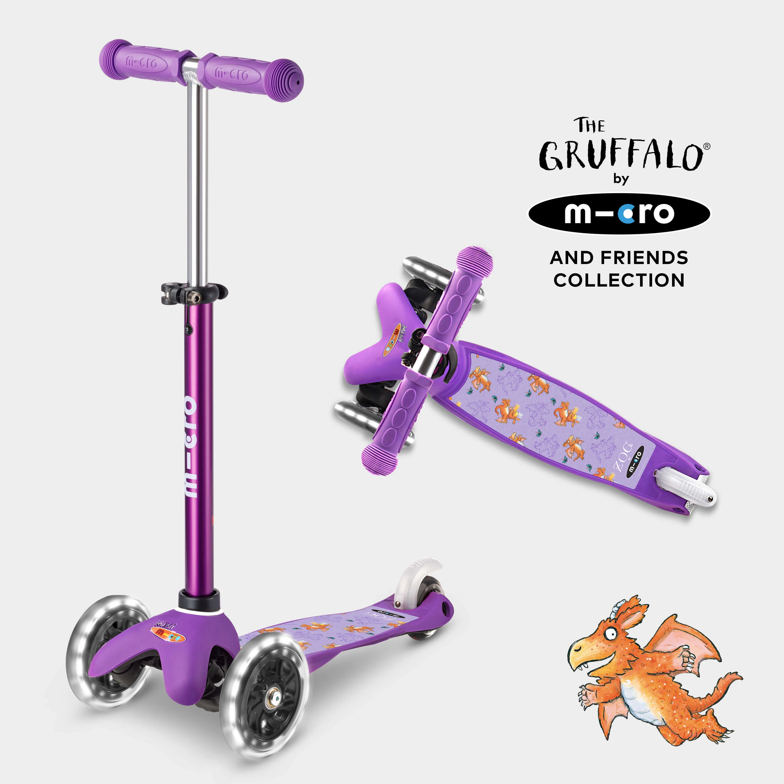 Mini Micro Deluxe LED Gruffalo and Friends Design: Purple - Image 12