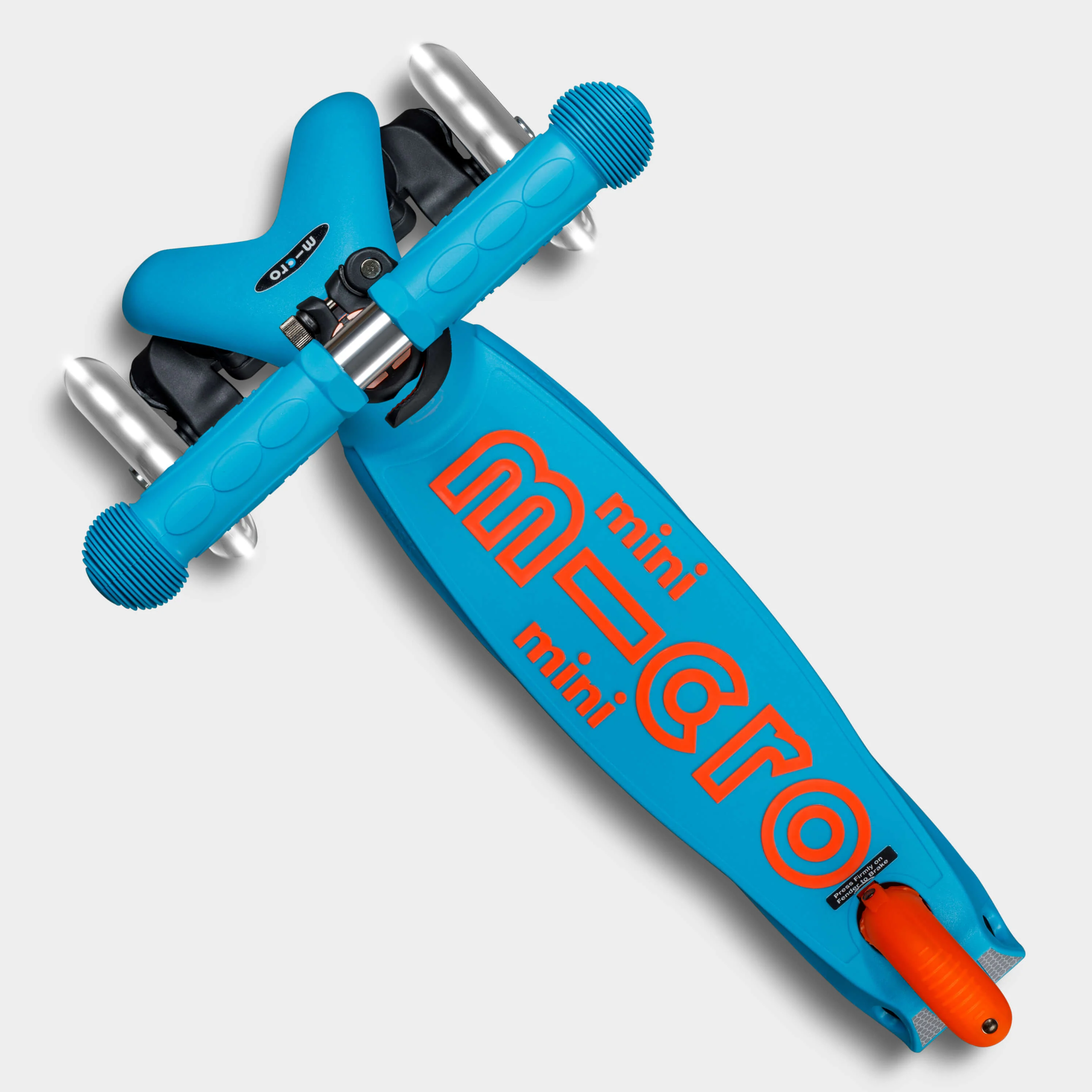 Mini Micro Foldable LED: Neon Orange/Aqua - Image 4