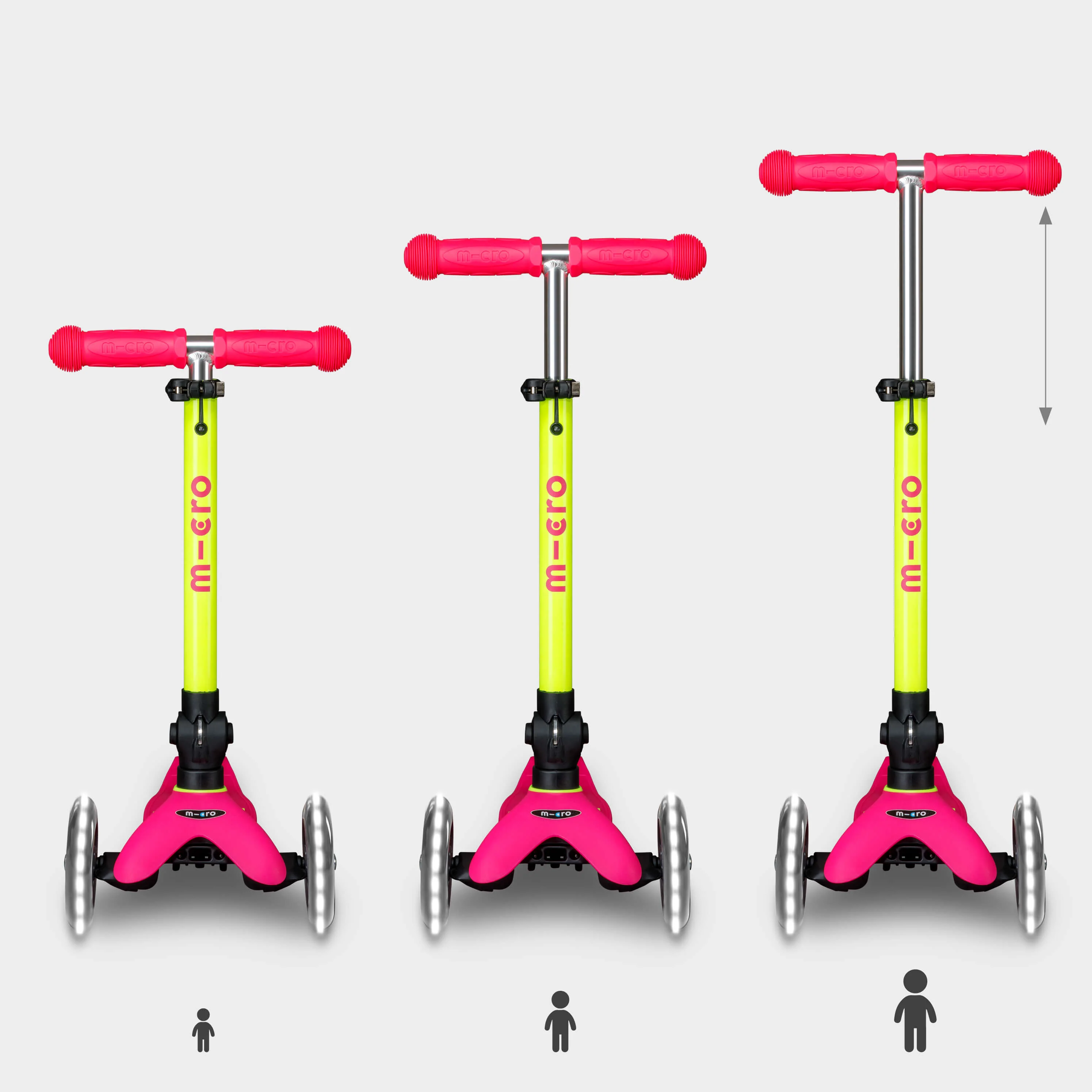 Mini Micro Foldable LED: Neon Yellow/Pink - Image 5